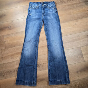 7 For All Mankind Trouser Jeans in Medium Blue Wash